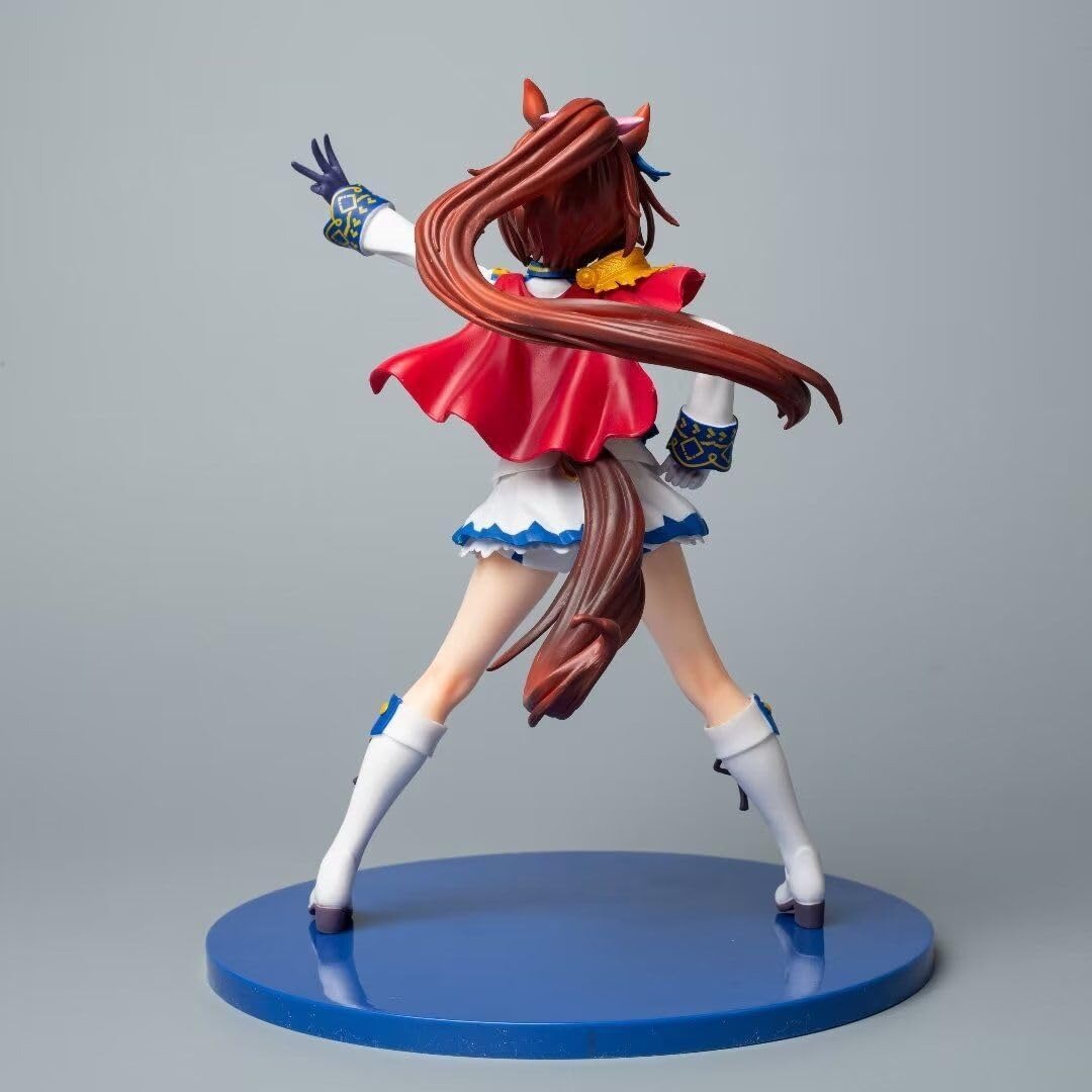Tokai Teio Figure, Standing Tokai Teio Anime Figures 21cm/8.3inch Handmade Cosplay PVC Statues Collectible Souvenirs for Anime Fans Gifts