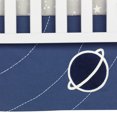thumbnail image 6 of Lambs & Ivy Milky Way 4-Piece Crib Bedding Set - Blue, Gray, White, Modern, 6 of 9