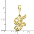 thumbnail image 3 of 10K Yellow Gold Charm Pendant Themed Initial F, 3 of 3
