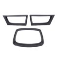 thumbnail image 1 of 3PC Front Grille Overlay Kit for 06 07 WRX STI Black ABS Grille Trim Set OEM Fit Sporty Upgrade Easy Install, 1 of 7