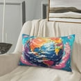 thumbnail image 5 of Xecao Colorful Whimsical Earth for Decorative Throw Pillow Case for Couch,Sofa or Bed Set,Pillow Cover for Sofa Home Decor Ideal Gift(Pillow core not included)-20"x30", 5 of 6