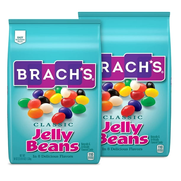 Brach's Classic Jelly Beans, Assorted Flavors, 54 Ounce Bulk Candy Bags ...