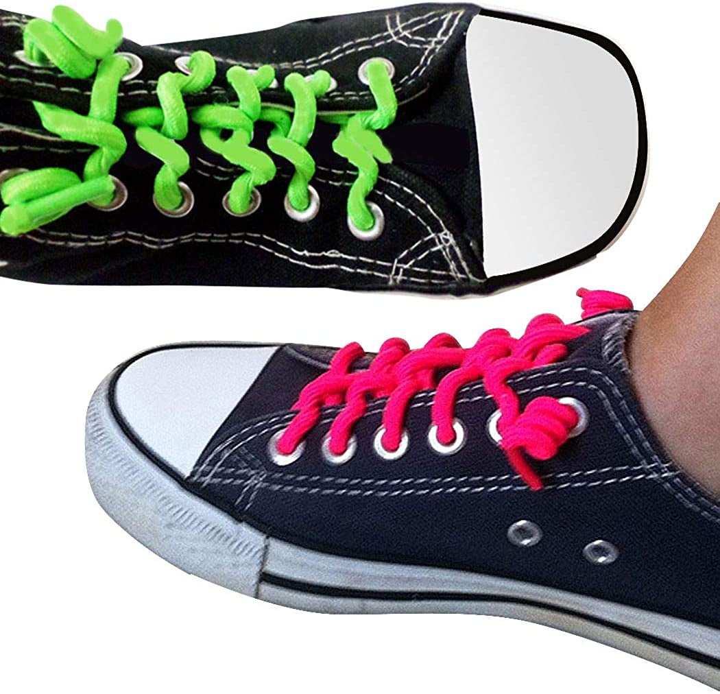  Neo-wows Elastic No Tie Shoe laces for Sneakers, Tieless  Stretchy Shoelaces for Kids & Adults, Flat Shoes Strings 3 Pairs,  Black-Black-White : Clothing, Shoes & Jewelry