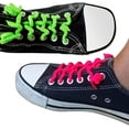 thumbnail image 4 of FootMatters No Tye Shoelaces Elastic Curly Stretchy For Kids and Adults - Pink - 1 Pair, 4 of 6