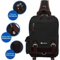 thumbnail image 4 of Mochila Cruzada Bluelander Impermeable. Negro, 4 of 5