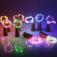 GARENAS 1M 10 LED Bottle String Lights Battery Cork Shaped Wedding