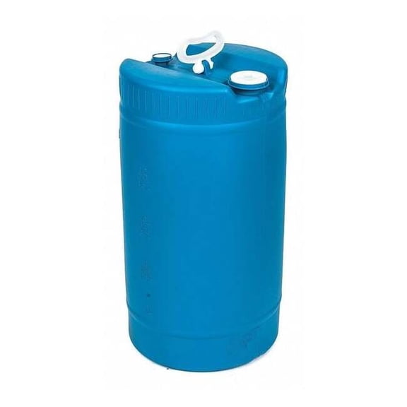 Closed Head Transport Drum, Polyethylene, 15 gal, Unlined, Blue