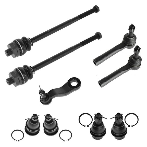 TRQ Ball Joint Tie Rod Pitman Steering Kit Set 9pc for Silverado Sierra Tahoe PSA59930