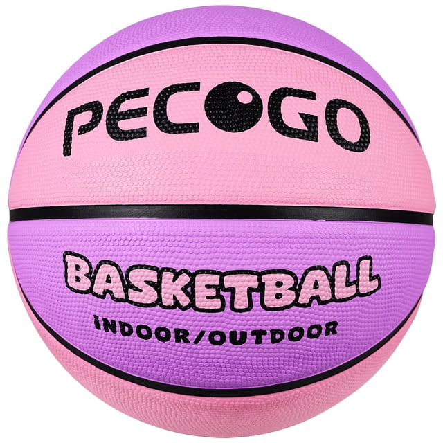 Baloncesto PECOGO, tamaño 6, 72 cm, goma para interiores y exteriores