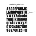 thumbnail image 2 of Uxcell 1 inch Self Adhesive Waterproof Vinyl Letter Number Sticker Set, 8 Sheet Black, 2 of 6