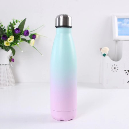 

Homeex Gradient color vacuum double-layer vacuum flask Blue pink 500ml