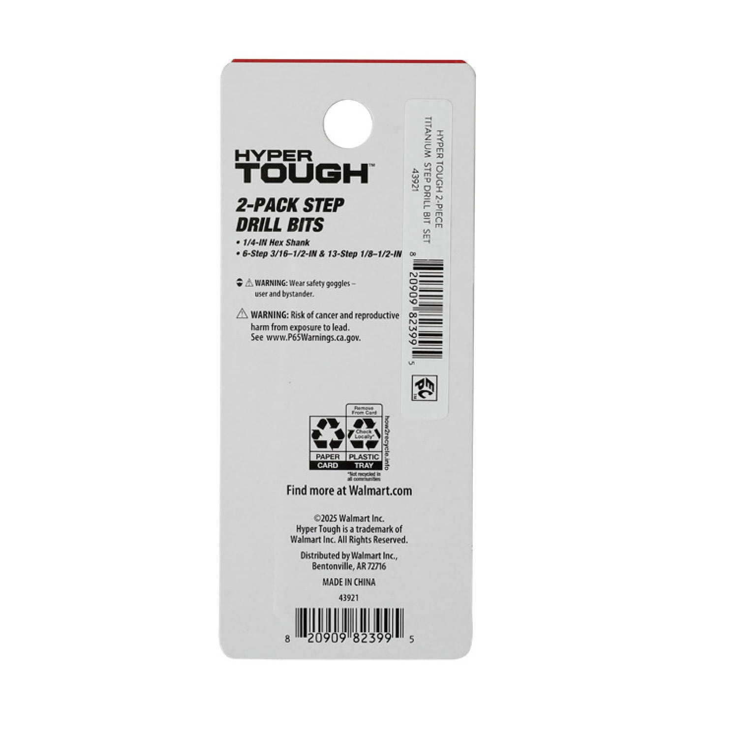 Hyper Tough 2-Piece Titanium Coated Step Drill Bits