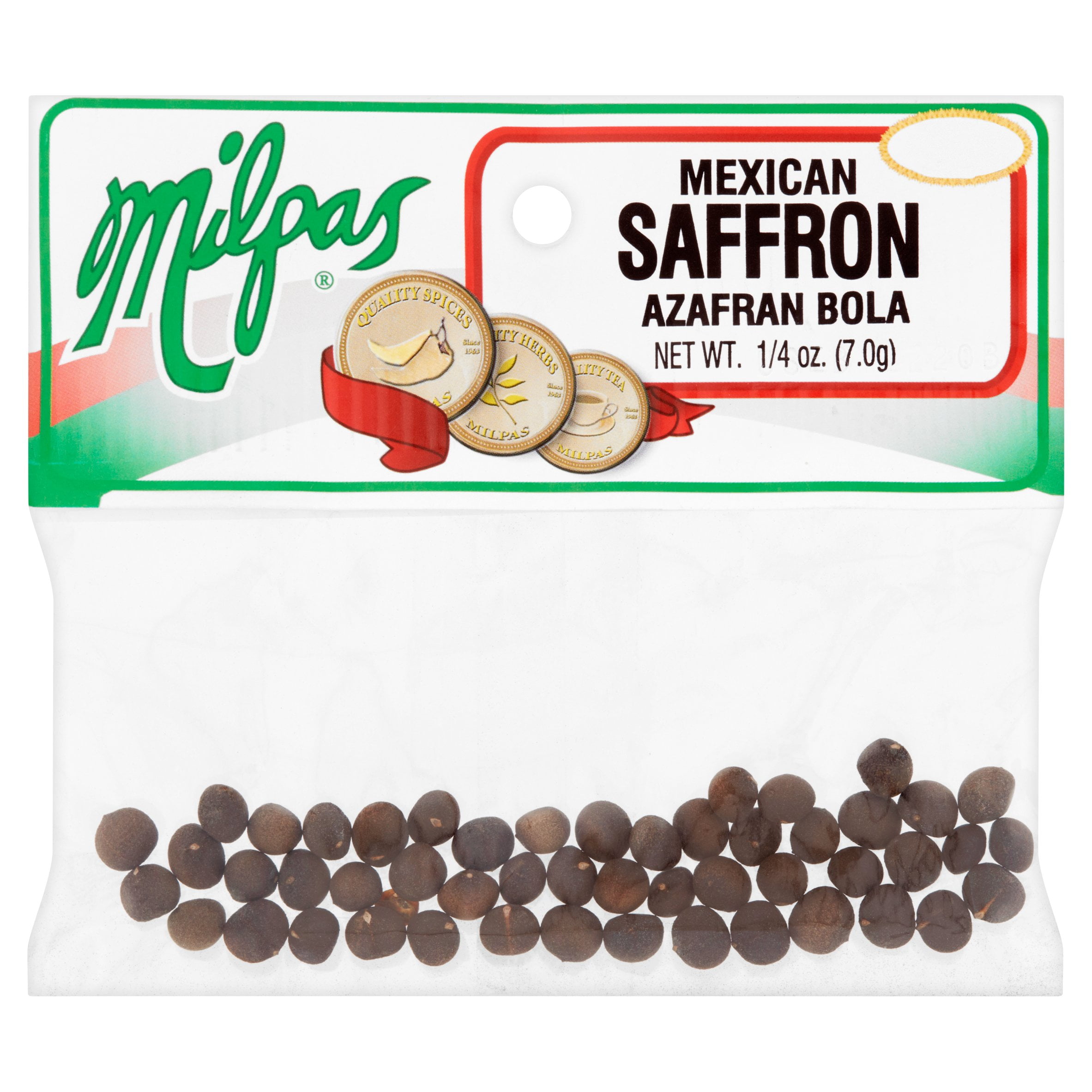 Milpas Mexican Saffron Azafran Bola, 1 4 oz by Milpas Foods