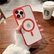 thumbnail image 1 of Funda de carga inalámbrica magnética Magsafe, cubierta acrílica dura, transparente, colorida, para iPhone 13, 14, 12, 11 Pro Max, Mini, X, Xs, XR Fivean unisex, 1 of 2