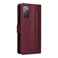 thumbnail image 4 of JTCASES Compatible with Samsung Galaxy S20 FE 5G 6.5 inch Case Wallet Flip Folio Case [Kickstand] with RFID Blocking Card Holders [Shockproof] Wrist Strap Cover for Men Women Girls, Winered, 4 of 12