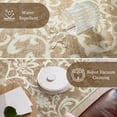 thumbnail image 5 of Lahome Decor 2'x5' Vintage Kitchen Rug, Washable Hallway Runner Rug, Indoor Soft Distressed Floral Runner Rug Non-Slip Backing for Entryway Farmhouse Bedroom Kids Playroom,Khaki, 5 of 9