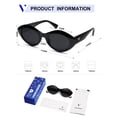 thumbnail image 5 of Gafas de Sol VANLINKER Polarizadas Modernas con Montura Gruesa Ovalada y Redonda VL9825, 5 of 5