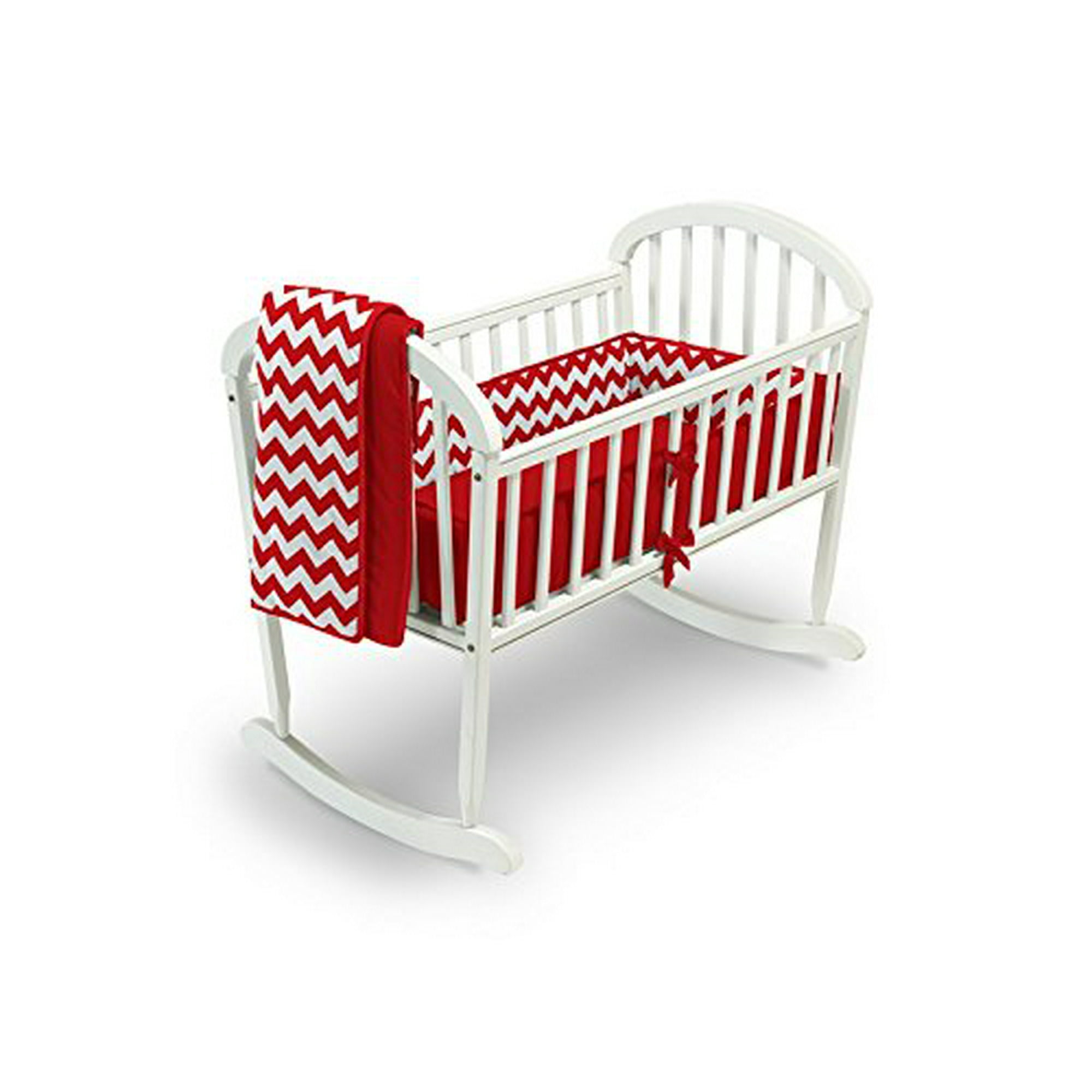 Baby Doll Bedding Chevron Cradle Bedding Set Red Walmart Canada