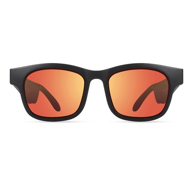 Gafas de sol Bluetooth Gafas de música inalámbricas Lente Auriculares abiertos portátiles con reducción de ruido al aire libre, Rojo Inevent EL001497-03