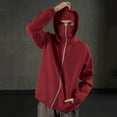 thumbnail image 5 of Dxzfnsa Womens Sweatshirts with Mask Women's Solid Color Zip Up Jackets Double Hooded Long Sleeve Sweatshirt Coats Winter Balaclava Hoodies, 5 of 9