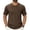 Brown#1843NN, variant on Mens Athletic Shirts Crew Neck Short Sleeve Shirts Men with Pocket Moisture Wicking Gym Workout Running Baseball Jersey Light Brown XXXL