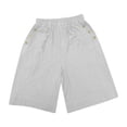 thumbnail image 7 of Arlun Womens High Waist Baggy Shorts Linen Loose Fit Five Point Pants with Pockets Solid Color Wide Leg Summer Shorts 2026 Beach Vacation Thin Breathable Bottoms White XL, 7 of 7