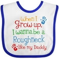 thumbnail image 3 of Inktastic Future Oil Rig Roughneck Like Daddy Boys Baby Bib, 3 of 4