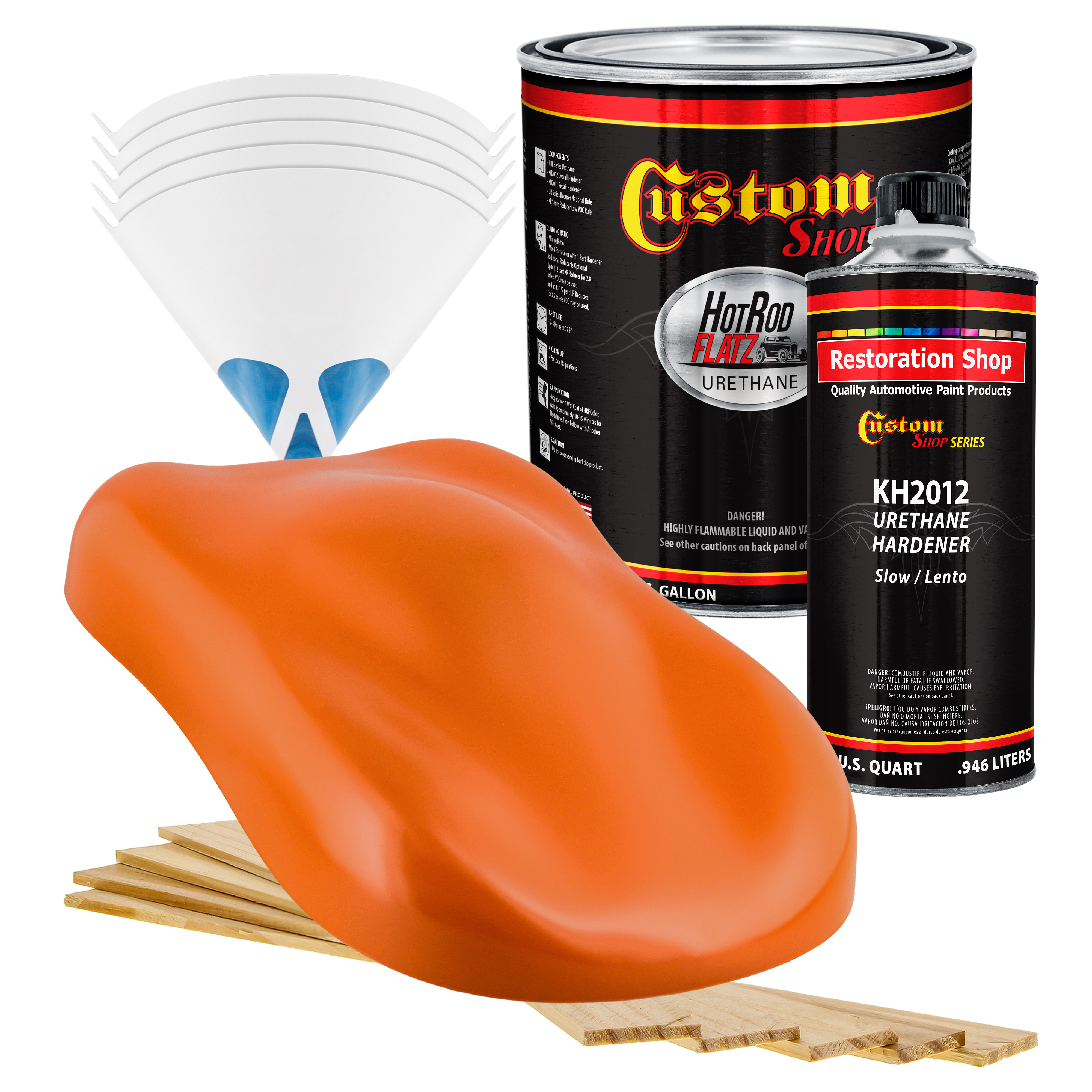 Custom Shop Hugger Orange Hot Rod Flatz Flat Matte Satin Urethane