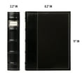 thumbnail image 2 of Bellagio-Italia CD/DVD Storage Binder - Black - Leather - 576-Disc Capacity - Storage Organizer for DVDs, CDs, Blu Rays, & Video Games - Acid-Free Binder Organizer Sheets - 12 Pack, 2 of 6