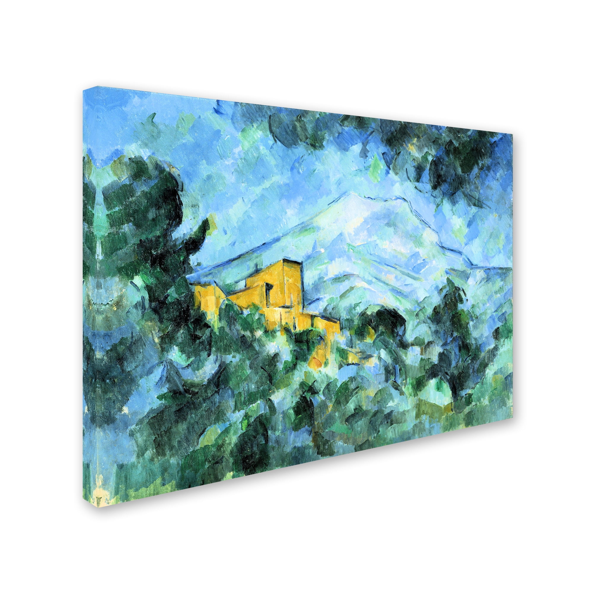 Trademark Fine Art 'Mont Saintevictoire And Chateau Noir' Canvas Art by Cezanne