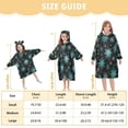 thumbnail image 3 of BZSMCE Wearable Blanket Hoodie Fashion Snowteal Home Wear, 3 of 7