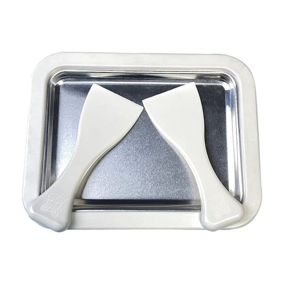 Ice Cream Pan with 2 Scrapers Fried Yogurt Machine Multifunctional Food Plate