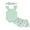 Green, variant on Bagilaanoe 3pcs Newborn Baby Girl Short Pants Set Fly Sleeve Romper Tops   Rainbow Skirt Shorts   Headband 3M 6M 9M 12M Infant Casual Summer Outfits