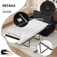 thumbnail image 6 of LUCKHAO 57.9" Orisfur Pull Out Sofa Bed Loveseat Sleeper with Twin Size Memory Mattress with Two USB Ports for Living Room Spaces, Black, 6 of 26