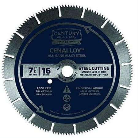 UPC: 0081838082079 | Century Drill & Tool 8207 7.25 in. 16 Slot Circular Saw Blade