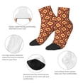 thumbnail image 5 of Fuzoiu 70's Retro Print Adult Socks, Crew Moisture-wicking Socks, Unisex Cushion Crew Socks,Casual Sports Ankle Socks, 5 of 7