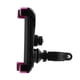 thumbnail image 3 of Soporte para teléfono de motocicleta con clip y abrazadera para manillar, soporte para teléfono móvil Rosa negro, 3 of 7