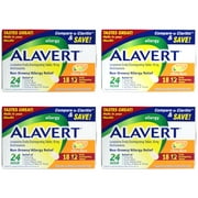 Alavert Quick Dissolving Non-Drowsy Allergy Relief Tabs Citrus Burst 18 Count Pack of 4