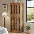 thumbnail image 7 of Tribesigns 70.86" Tall Shoe Storage Cabinet with Doors and  9 Shelves, 27-36 Pairs Farmhouse Shoe Organizer Rack for Entryway Hallway Living Room, Closet, Brown, 7 of 7