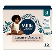 (2 pack) Millie Moon Luxury Diapers, Size 6, 50 Count (Select for More Options)
