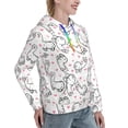 thumbnail image 2 of KLL Alpacas and Hearts for Womens Pullover Hoodie with Pocket Hooded Long Sleeve Shirts Sweatshirt for Women-Small, 2 of 7