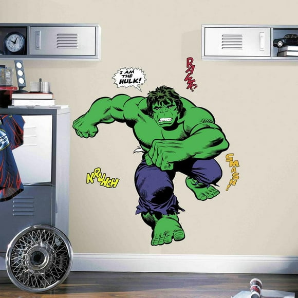 Autocollants Muraux Géants Classique Hulk Comic à Peler et Coller