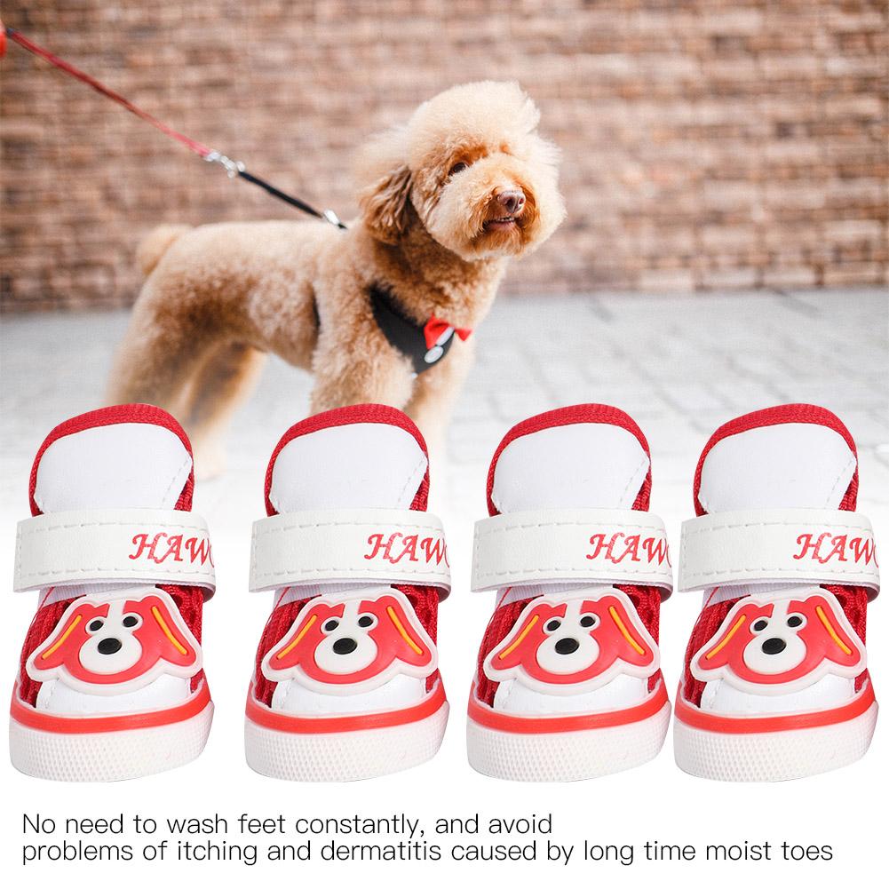 OTVIAP 4pcs Pet Dog Shoes Casual Shoes Pet Shoes For Dog Puppy Shoes