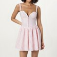 thumbnail image 1 of WILLBEST Vestidos Casuales Para Mujer 1 Vestido Mini De Verano Belleza Sin Mangas Con Escote En Forma De Corazón Ajustado Con Corsé Para Fiesta Y Club, 1 of 3