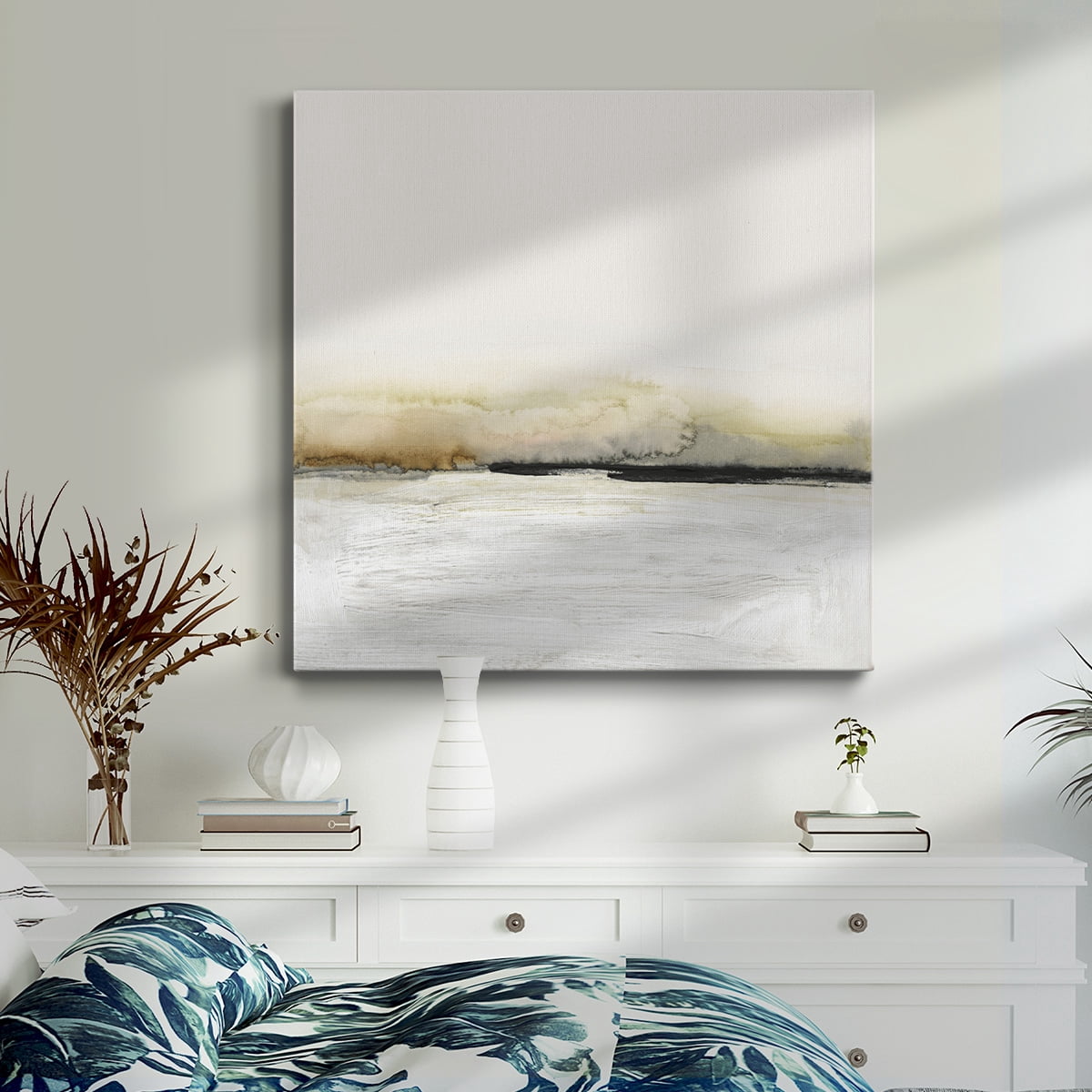 Wexford Home Floating Cinder II-Premium Gallery Wrapped Canvas, 16" x 16" - Ready to Hang