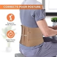 thumbnail image 3 of Lumbar Belt (Mild Support), Back Support for the Lumbar Spine, Pain Solution for Back and Abdomen - L (Beige), 3 of 3
