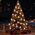 thumbnail image 4 of Mecorevxz 6 Pcs Velvet Christmas Balls Flocked Christmas Tree Ornaments Plastic Balls Xmas Decorative Hanging Ornaments Christmas Tree Decoration 2.36”（D）, 4 of 8