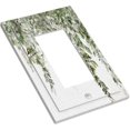 thumbnail image 3 of Sdmnsg-T Sage Green Leaves Print 1 Gang Single Rocker Light Switch Decorative Switch Plate Covers Plastic Wall Plates Kitchen Bathroom Home Decor, 3 of 5