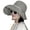 Beige, variant on Women Fisherman Hat Striped Print Wide Brim Summer Sunscreen Hat Neck Coverage Outdoor Adventure Fishing Hat