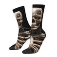 thumbnail image 1 of Balery Cyber Skeleton With Tattoos Calcetas Largas con Estampado para Hombre y Mujer – Suaves y Transpirables, Talla Única (US 5-11), 1 of 6